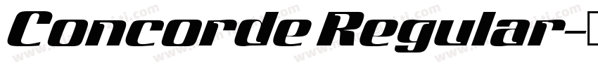 Concorde Regular字体转换